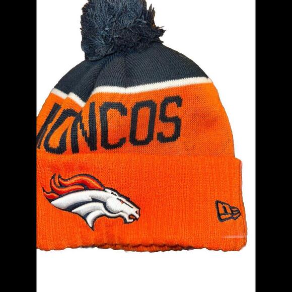 Denver Broncos Sport Knit New Era‎ NFL 2015-16 Official On Field Sideline Beanie - Picture 2 of 3